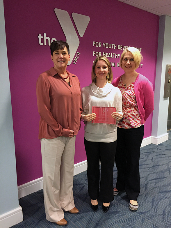 Left to right: Terri Borkland, Healthy Living Coordinator; Tricia Jefferson, Director of Healthy Living and Strategic Partnerships; and Leann Marcinek, Associate Director of Healthy Living.