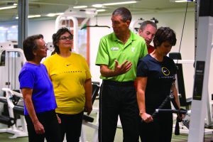 Instructor and Students of LiveStrong Program