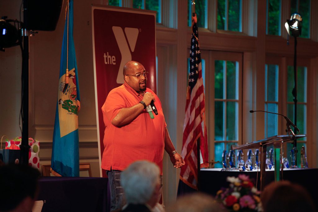 LIVESTRONG at the YMCA participant K.T. Jones shared his story with the audience.