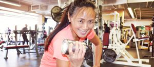Woman at the Gym Working Out