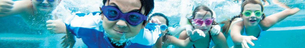 Children Swimming in Pool